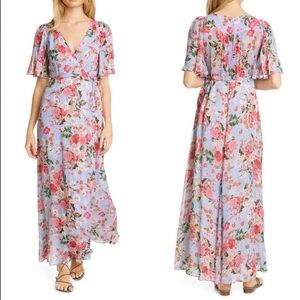 Bytimo Summer Of Love Floral Wrap Maxi Dress